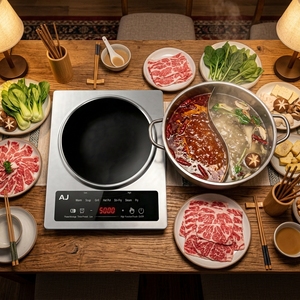 Table de cuisson électrique en céramique à brûleur unique durable de 5000 W, plaque en verre infrarouge <span class=keywords><strong>avec</strong></span> cordon d'alimentation en cuivre épais 220 V - Product Image 5
