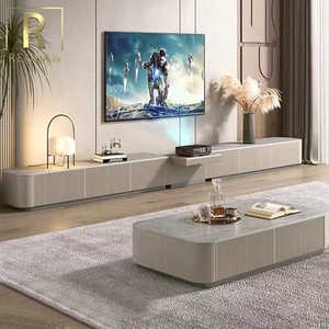 Bảng Đá Siêu Dài Hiện Đại Tủ <span class=keywords><strong>TV</strong></span> Bàn Trà Ánh Sáng Kết Hợp Tranh Hiện Đại Sang Trọng Với Tủ Đựng Thiết Kế Mới Nhất <span class=keywords><strong>Tv</strong></span> Đơn Vị - Product Image 6