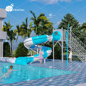 घर के पिछवाड़े के आउटडोर खेल के मैदान के बाहर के मैदान के वाणिज्यिक पानी स्लाइड - Product Image 1
