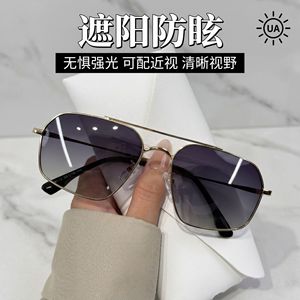 Nuevas gafas de sol polarizadas de alta gama para mujer, protección solar versátil de alta gama, blanqueadoras y adelgazantes, metálicas - Product Image 1
