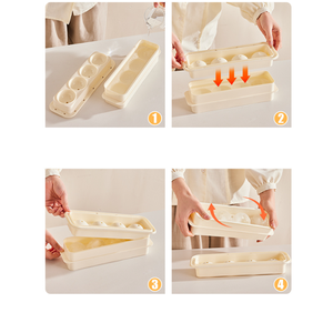 2 in 1 Multifunctional <b>Press</b> Type 4 Block Whiskey Premium Ice Ball Maker Tray Mold With Lid Suitable for Diameter 5.8cm - Product Image 5