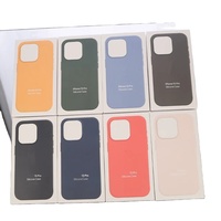 Coque de Téléphone pour iPhone Originale pour iPhone 15 Pro Max Étanche Antichoc en Silicone Liquide Housse pour iPhone 16 15 14