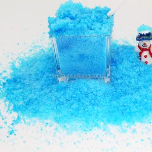 China Hot Sale Magie Instant Snow Kunstschnee gefälschten Schnee Regenbogen Farbpulver für Dekoration und Spielzeug spielen