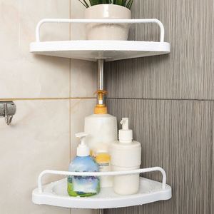 Hot Selling Adjustable Telescopic 4 Tier Bathroom Corner Shower Rack Shampoo <b>Storage</b> Organizer Floor Standing <b>Bath</b> Holder Shelf - Product Image 2