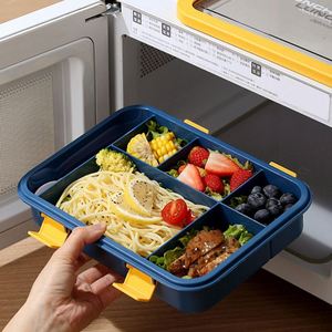 Microwave Oven Heating Sealed Leak-Proof Fresh-Keeping <b>Lunch</b> <b>Box</b> <b>Compartment</b> Tableware for Fruit Picnic for Office/School Use - Product Image 5