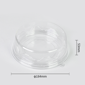 Contenitore per torte rotondo in plastica personalizzabile per uso alimentare 4/6/8/10 pollici trasparente per animali domestici monouso con coperchio a cupola alta - Product Image 2