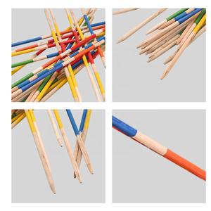 Happy Earth - Jeu de bâtonnets en bois à ramasser en gros, classique <span class=keywords><strong>Mikado</strong></span>, jouet de jardin pour fête de famille, jeu d'équipe multijoueur en extérieur et en intérieur - Product Image 4