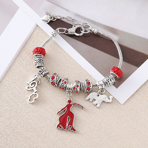 Formato regolabile sorellanza Delta Sigma Theta Design ispirato 1913 donna Fortitude e elefante ciondolo rendendo greco DST braccialetto - Product Image 4