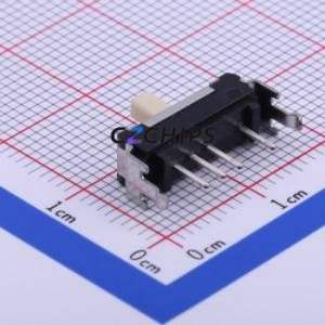 SSSS918700 Slide Switch Through hole Component (THT) Switch Single Pole Three Throw Rectangle Pin Header PC Pin 9.5mm - Product Image 2