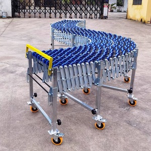 China Factory Flexible Plastic Skate Wheel <strong>Telescopic</strong> <strong>Conveyor</strong> for Unloading Goods - Product Image 4