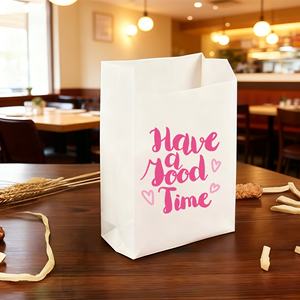 Bolsa de Papel para Alimentos, Galletas, Croissants, Donuts y Sándwiches, con Logotipo Personalizado para Restaurantes, Resistente al Aceite - Product Image 3