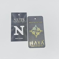 Label Gantungan PVC Teknologi Kustom Berkualitas Super dengan Logo Cap Emas Cap Perak Embossed