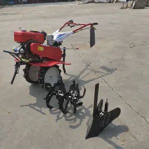 Gasoline diesel power Motorized engine cultivator trencher garden orchard tiller cultivator for sale