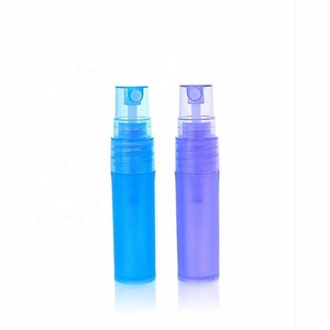 Perfume Tester 5ml 10ml <b>pink</b> Round Small Refillable Mini Empty Perfume Sample Plastic Crimp Spray <b>Bottle</b> - Product Image 1