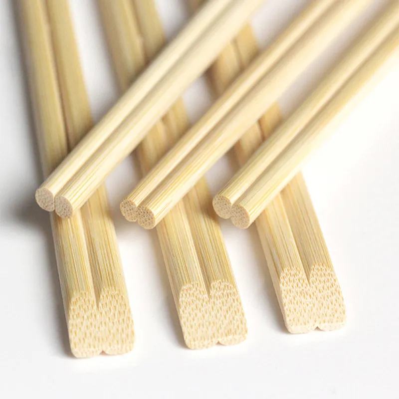 Factory wholesale disposable bamboo chopsticks can customize logo Korean twin chopsticks ramen paper wrap day cut chopsticks