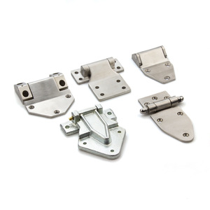 Charnières industrielles robustes en acier inoxydable 304, ouverture à 180 degrés pour engins de construction, camions et véhicules spéciaux - Product Image 1