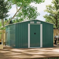 Abri de jardin en acier galvanisé, abri de rangement moderne personnalisé en métal pour extérieur / jardin