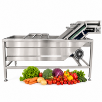 Automatische Fruit Aardbei Luchtbel Wassen Waxen Droogmachine Fruit Wassen Sorteren Waxen Productielijn