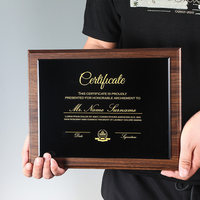 Médailles et plaques d'honneur personnalisées en bois massif Dehao avec impression UV et gravure pour cadeaux d'affaires - Zhejiang