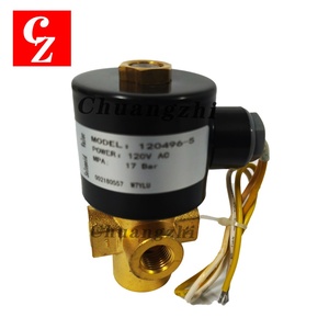 High Quality Solenoid Valve 120V AC 17 Bar for Quincy Air Compressor Parts 120496-5 Warranty 1 Year - Product Image 1