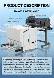 60CM PET Film Printer CMYK+White 60CM Xp600 Dual Head Dtf Printer for T-shirt Custom Heater Transfer Roll PET Film - Product Image 2