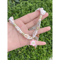 Collier pendentif en bandana vintage en laiton rouge cerise pour femmes et filles, accessoire de mode pour tous les jours, IPMIN