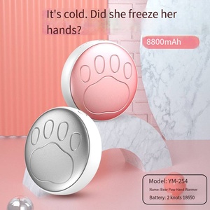 Mini Bear <strong>Paw</strong> 2-in-1 Portable Charging Hand Warmer 10W Output Power Cute Mini Gift Wholesale Cross-Border Mobile Power Treasure - Product Image 5