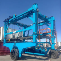 La Chine Fabrication 80ton Straddle Crane Pneu en caoutchouc Conteneur Portique Grue