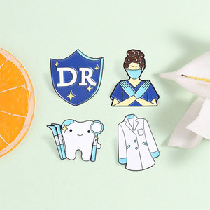 Ensemble d'épingles en émail pour professionnels de la santé, badges dentaires mignons pour la décoration quotidienne - Product Image 3