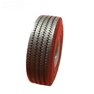 10-Inch Spoke Carbon Steel PU Foam Rubber <strong>Mecanum</strong> <strong>Wheel</strong> with Wear-Resistant and Pressure-Resistant Bearing Outer Tire Caster - Product Image 1