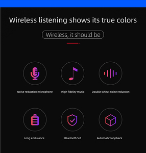   Auriculares Inalámbricos con Micrófono, Auriculares Estéreo con Bajos Profundos y Orejeras Suaves de Memoria de Proteína para <span class=keywords><strong>iPhone</strong></span>/Android - Product Image 5