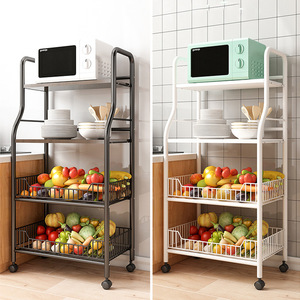 Organizador de almacenamiento de cocina multifuncional de 4 capas <span class=keywords><strong>con</strong></span> <span class=keywords><strong>ruedas</strong></span>, estante de placa de 5 niveles, estante de escalera para almacenamiento de ollas - Product Image 4