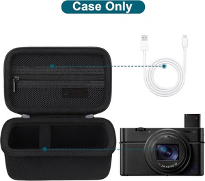 Estuche EVA para <span class=keywords><strong>Sony</strong></span> <span class=keywords><strong>RX100</strong></span> Series-Bolsa rígida impermeable a prueba de golpes con bolsillo de malla y banda elástica - Product Image 2