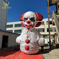 Personnage de clown gonflable personnalisé en tissu Oxford pour Halloween, spectacle théâtral, accessoire de spectacle, ballon de clown gonflable