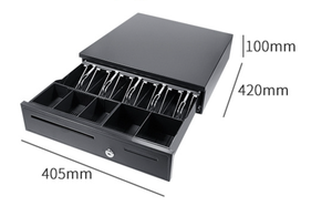 Oem 405 kim loại tiền mặt đăng ký tiền ngăn kéo hộp tiền mặt cho hệ thống POS 5 hóa đơn 5 đồng xu Khay ngăn kéo tiền mặt với khóa chìa khóa - Product Image 3