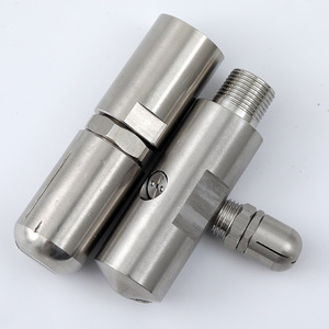 Buse rotative en acier inoxydable, longueur 19mm, angle de pulvérisation de 120 degrés pour le nettoyage des bouteilles et des bocaux, rinçage haute pression - Product Image 3