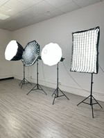 LED-Videoleuchte RGBW 600 COB mit Fernbedienung, U-Halterung, Vollfarbig für Live-Streaming, Fotografie und Studio