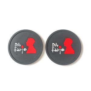 OEM 3D Soft PVC Coaster Devil Champagne Graphic Design Rubber Patch for Streetwear Brand - Product Image 4