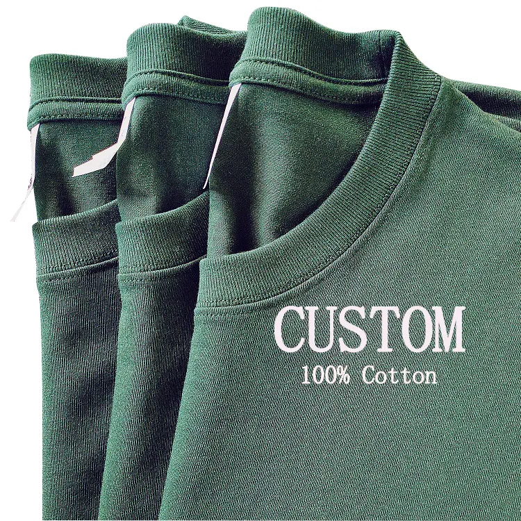 High quality 100% cotton 210gsm t-shirt no minimum requirement men and women printing t-shirt embroidery custom logo t-shirt