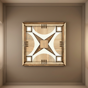 Carreaux de sol en céramique numérique émaillée effet bois rustique 40x40cm, porcelaine vitrifiée pour design intérieur - Product Image 5