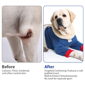 Gilet pour pattes avant de chien avec protection des coudes - Couvre-pattes en coton doux pour chiens de petite, moyenne et grande taille - Product Image 3