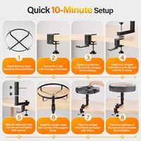 Lit pour chat réglable 2-en-1 à fixer au bureau et support pour casque, hamac pour mobilier de bureau, idéal pour la maison, le bureau ou les configurations de jeu