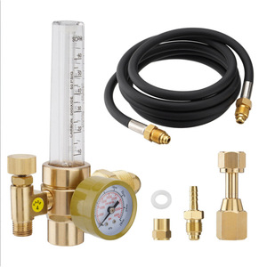 Débitmètre de gaz en laiton avec manomètre pour soudage à l'argon et au CO2 0-15 SCFH 50 PSIG - Product Image 4