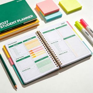Organiseur de budget personnalisé en cuir PU, classeur A5 à 6 anneaux, carnet rechargeable, impression en gros - Product Image 1