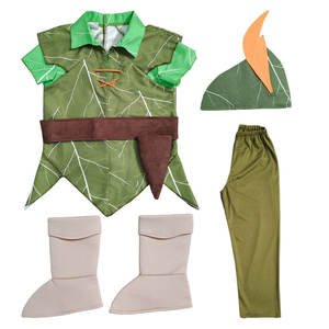 2025 nouveau Halloween noël fête des enfants garçon vert elfe <span class=keywords><strong>Peter</strong></span> <span class=keywords><strong>Pan</strong></span> Performance Costume - Product Image 5