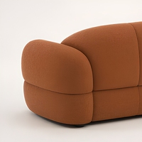 Canapé Moderne en Tissu à Compression en Forme de Citrouille pour Salons et Espaces Hôteliers