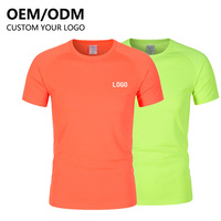 T-Shirt de Sport OEM Unisexe à Séchage Rapide en Polyester Décontracté, Impression Personnalisée, Logo, Conception Vierge, T-Shirts de Sport pour Hommes et Femmes en Tissu Tricoté
