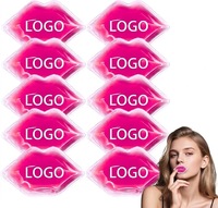 Compresse froide en gel PVC personnalisée pour la vente en gros, 12*6cm, pour le soulagement des gonflements des lèvres
