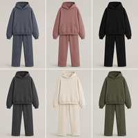 Ensemble sweat-shirt et pantalon musulman sur mesure grande taille pour femme, 2 pièces en coton à manches longues, tenue modeste, automne, OEM