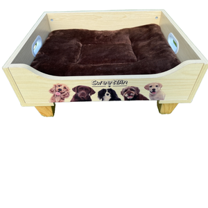 Anpassbares tragbares Hunde bett aus Holz Stapelbares rundes Nest Abnehmbare wasch bare Abdeck box Verpackt All Seasons Use for Home Pet <span class=keywords><strong>Store</strong></span> - Product Image 1